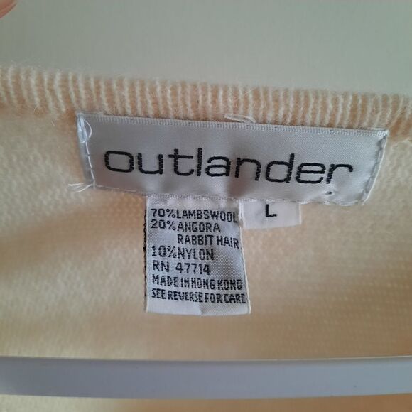 Outlander Sequin Pearl Lambswool Blend Vintage Sweater - Picture 5 of 5